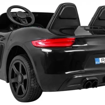 Perfecta Auto Za 2 Djece Crni + Napuhani Kotači + Motor Bez četkica + Mp3 Led + Sporo, Crna Auto Na Akumulator 5