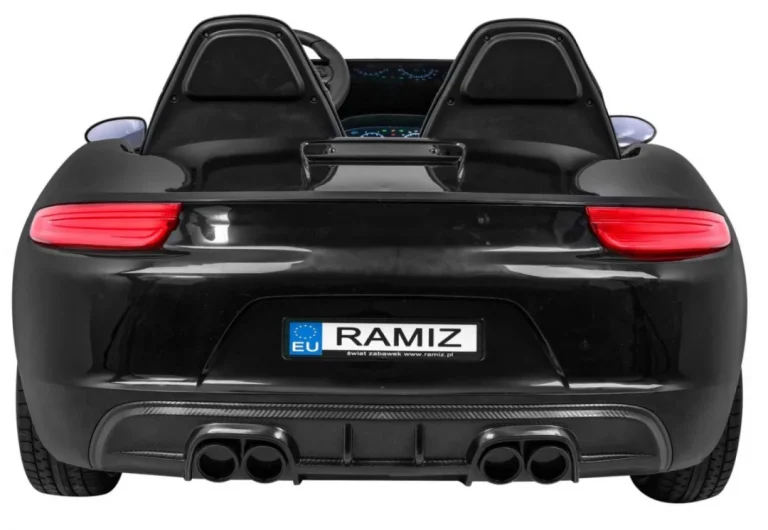 Perfecta Auto Za 2 Djece Crni + Napuhani Kotači + Motor Bez četkica + Mp3 Led + Sporo, Crna Auto Na Akumulator 7