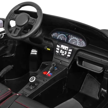 Perfecta Auto Za 2 Djece Crni + Napuhani Kotači + Motor Bez četkica + Mp3 Led + Sporo, Crna Auto Na Akumulator 9