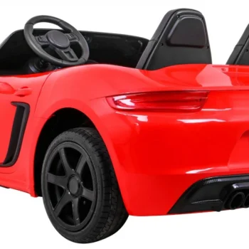 Perfecta Auto Za 2 Djece Crveni + Napuhani Kotači + Motor Bez četkica + Mp3 Led + Sporo, Crvena Auto Na Akumulator 10