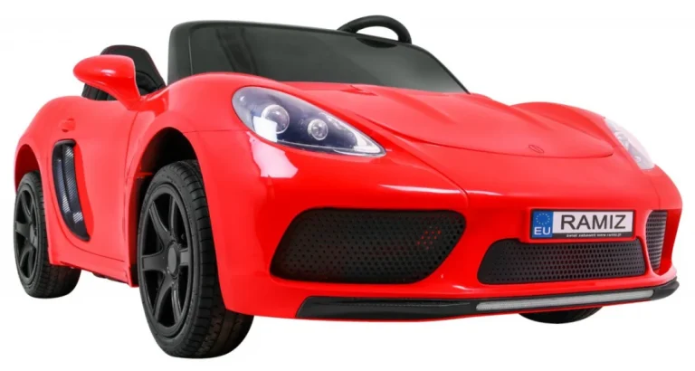 Perfecta Auto Za 2 Djece Crveni + Napuhani Kotači + Motor Bez četkica + Mp3 Led + Sporo, Crvena Auto Na Akumulator 11
