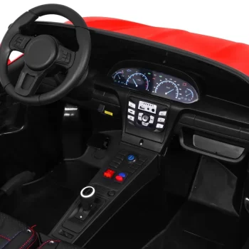 Perfecta Auto Za 2 Djece Crveni + Napuhani Kotači + Motor Bez četkica + Mp3 Led + Sporo, Crvena Auto Na Akumulator 13
