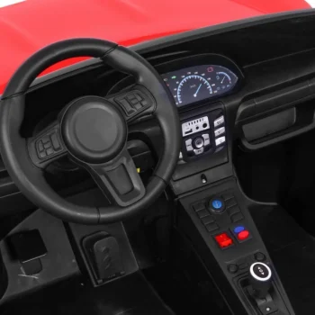 Perfecta Auto Za 2 Djece Crveni + Napuhani Kotači + Motor Bez četkica + Mp3 Led + Sporo, Crvena Auto Na Akumulator 14