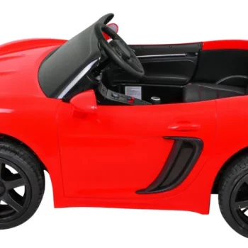 Perfecta Auto Za 2 Djece Crveni + Napuhani Kotači + Motor Bez četkica + Mp3 Led + Sporo, Crvena Auto Na Akumulator 4