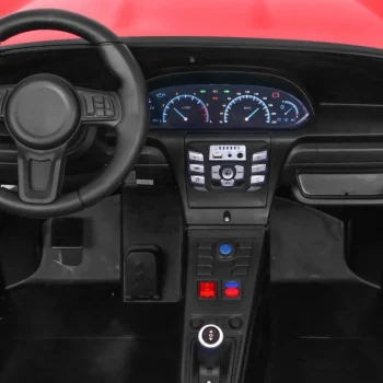 Perfecta Auto Za 2 Djece Crveni + Napuhani Kotači + Motor Bez četkica + Mp3 Led + Sporo, Crvena Auto Na Akumulator 5