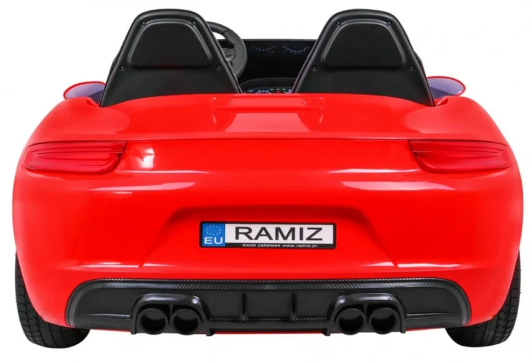 Perfecta Auto Za 2 Djece Crveni + Napuhani Kotači + Motor Bez četkica + Mp3 Led + Sporo, Crvena Auto Na Akumulator 8