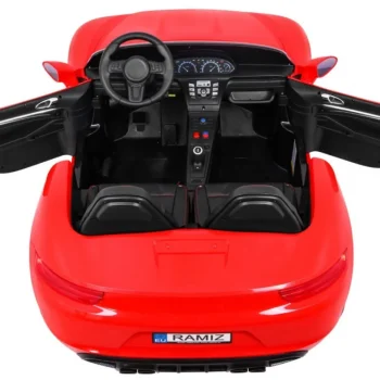 Perfecta Auto Za 2 Djece Crveni + Napuhani Kotači + Motor Bez četkica + Mp3 Led + Sporo, Crvena Auto Na Akumulator 9