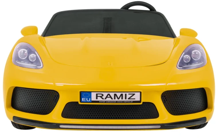 Perfecta Automobil Za 2 Djece Žuti + Napuhani Kotači + Motor Bez Četkica + Mp3 Led + Sporo, žuta Auto Na Akumulator 3