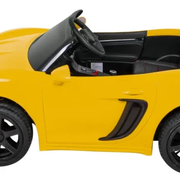 Perfecta Automobil Za 2 Djece Žuti + Napuhani Kotači + Motor Bez Četkica + Mp3 Led + Sporo, žuta Auto Na Akumulator 4