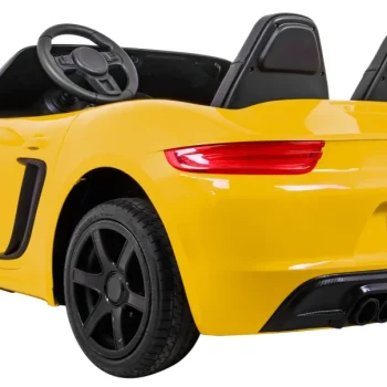 Perfecta Automobil Za 2 Djece Žuti + Napuhani Kotači + Motor Bez Četkica + Mp3 Led + Sporo, žuta Auto Na Akumulator 5