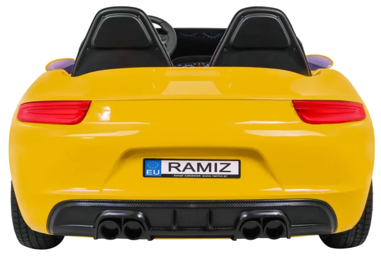 Perfecta Automobil Za 2 Djece Žuti + Napuhani Kotači + Motor Bez Četkica + Mp3 Led + Sporo, žuta Auto Na Akumulator 6