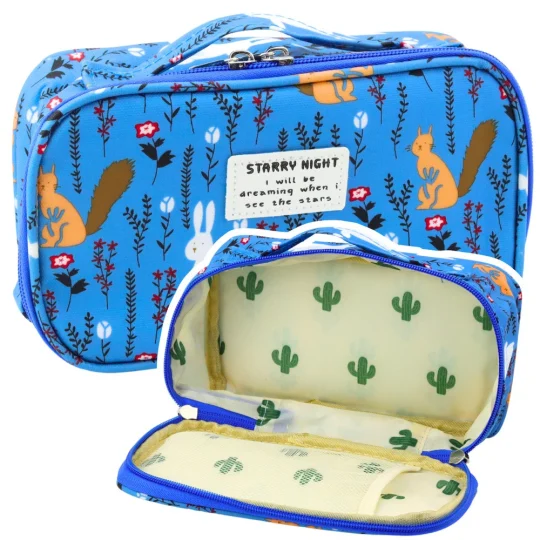 Pernica/organizator Za školsku Kozmetiku/torbu S Dodatnim Džepom, Plava, 22,5 Cm 1