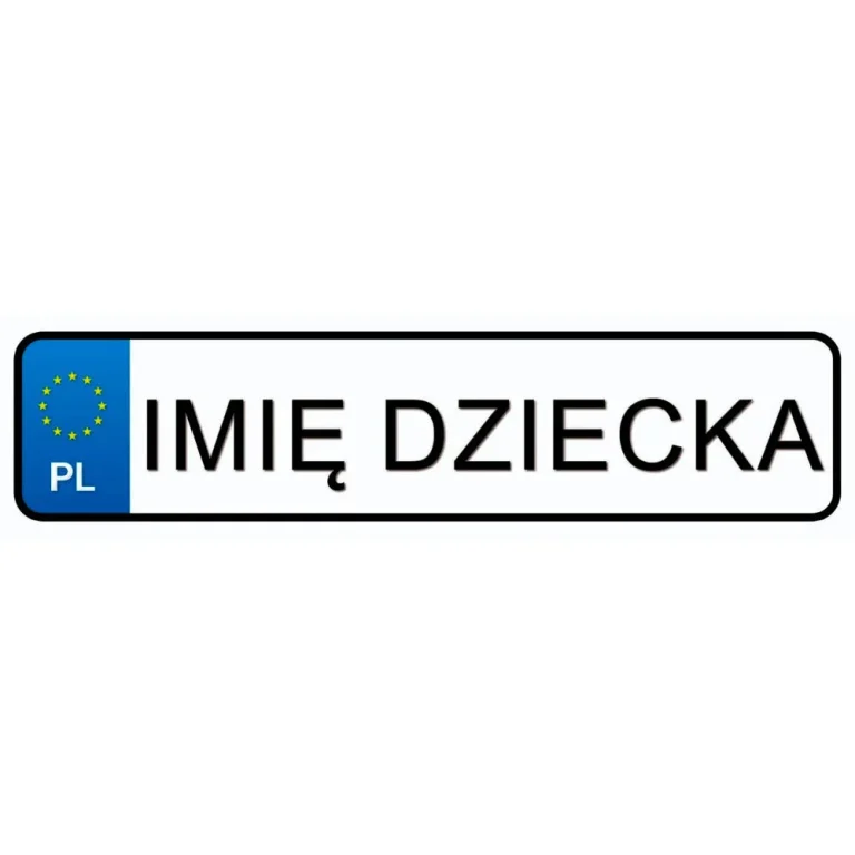 Personalizirane Registarske Naljepnice S Imenom Djeteta, 18 Cm Auto Na Akumulator 1