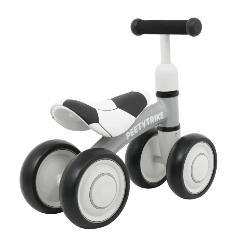 Pettytrike Balansni Bicikl Bijeli 4 Kotača 4