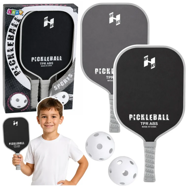 Pickleball Set Crno Sivi 2 Reketa I 2 Loptice 1
