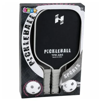 Pickleball Set Crno Sivi 2 Reketa I 2 Loptice 8