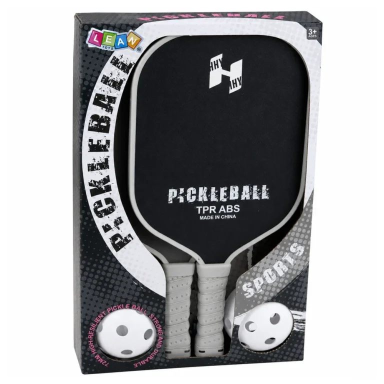 Pickleball Set Crno Sivi 2 Reketa I 2 Loptice 8