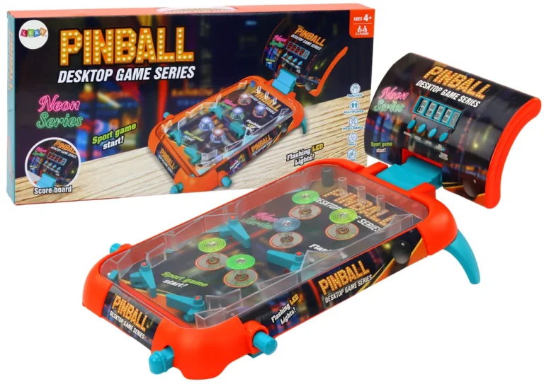 Pinball Arkadna Igra Led Svjetla Zvuci Rezultati, Smeđa, Var. 20501 1