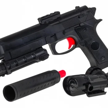 Pištolj M92 S Prigušivačem I Hidrogel Kuglicama 6+ 3