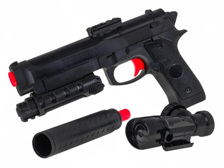 Pištolj M92 S Prigušivačem I Hidrogel Kuglicama 6+ 3