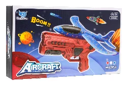 Pištolj Bacač Bijeli + Stiropor Avion Narančasti 6+ 6
