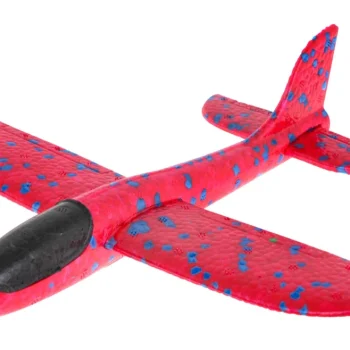 Pištolj Bacač Plavi + Stiropor Avion Crveni 6+ 4