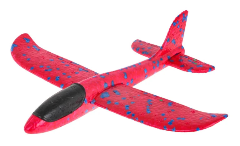 Pištolj Bacač Plavi + Stiropor Avion Crveni 6+ 4