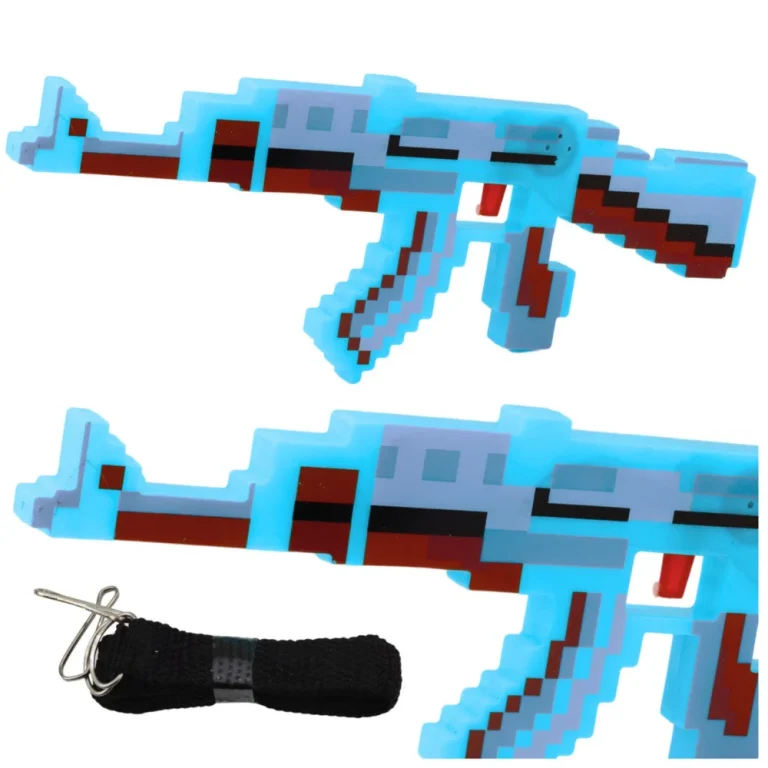 Pixel Puška Sa Svjetlima I Zvukovima 39 Cm, Plava 1
