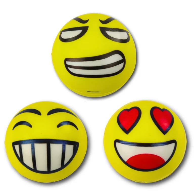 Pjena Lopta Emoji žuta Ø 10 Cm 2