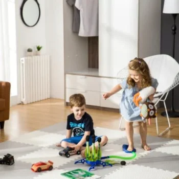Pjenasta Podloga Za Slaganje Ricokids, 60 × 60 Cm, 4 Komada, Bijela I Siva 10