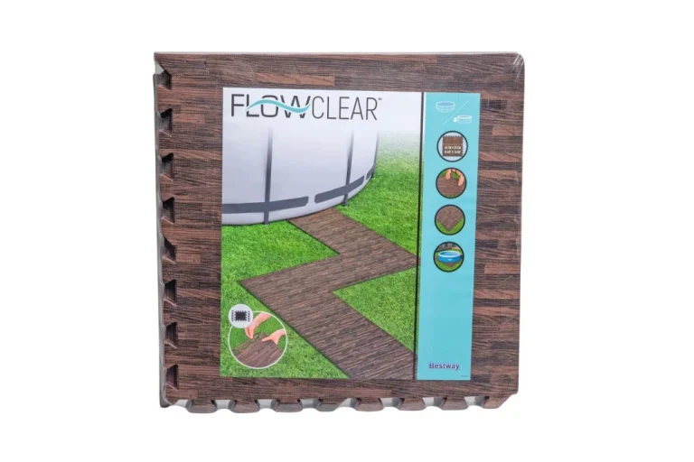 Pjenasta Podloga Za Vrtni Bazen, Imitacija Drveta, 12 Kom., 50x50 Cm, Bestway 6