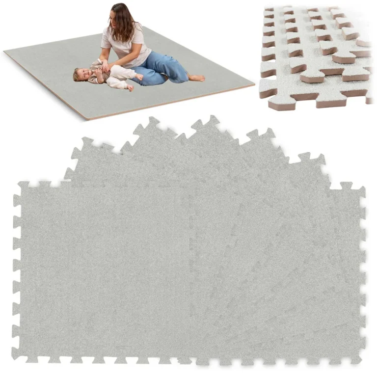 Pjenasta Puzzle Podloga Massido 180 × 120 Cm, 6 Kom, Siva, Var. 650101 1