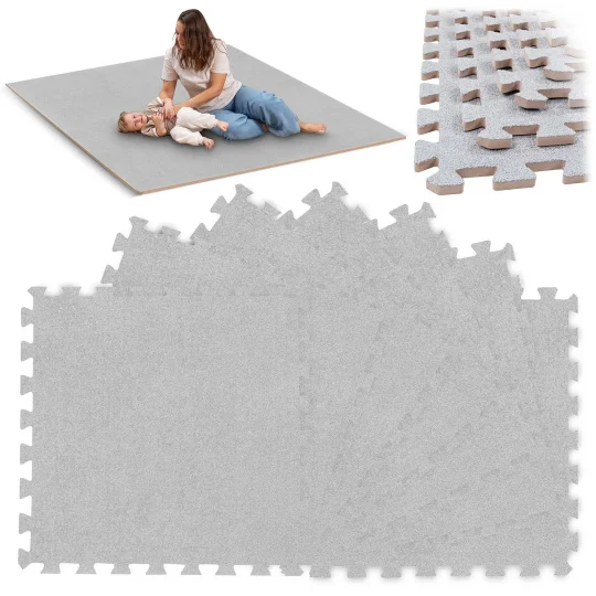 Pjenasta Puzzle Podloga Massido 180 × 120 Cm, 6 Kom, Siva 1