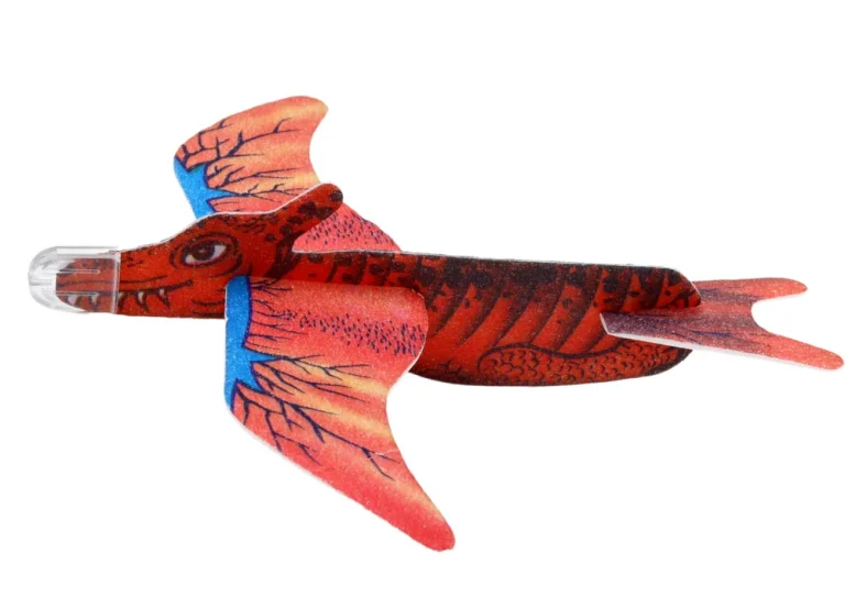 Pjenasti Avion S Dinosaurom Crveni 1