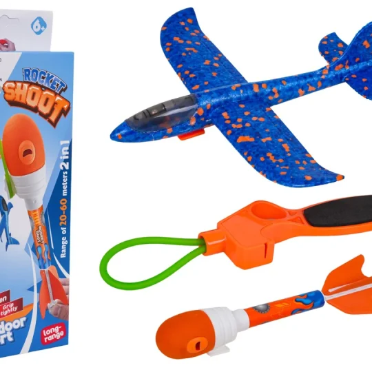 Plavi 2 U 1 Set Aviona S Lanserom 1