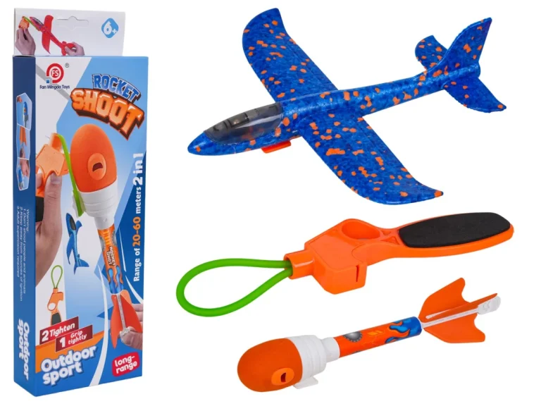 Plavi 2 U 1 Set Aviona S Lanserom 1
