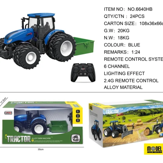 Plavi R/c Traktor + Pribor 1