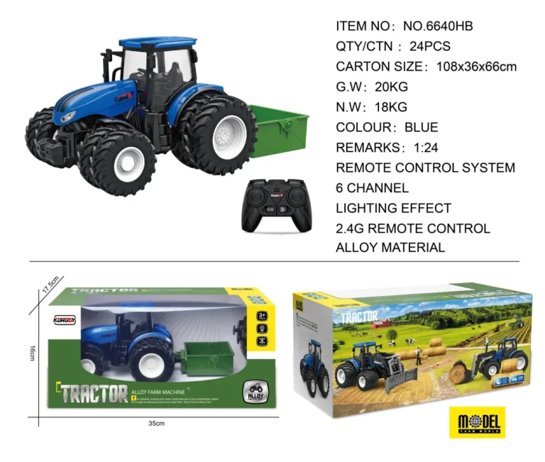 Plavi R/c Traktor + Pribor 1