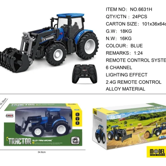 Plavi R/c Traktor S Hvatačem 1