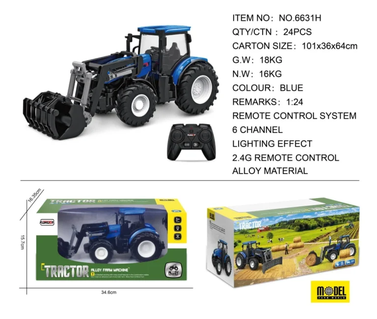 Plavi R/c Traktor S Hvatačem 1