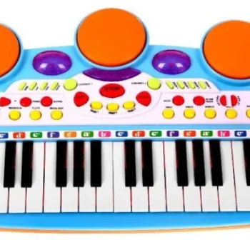 Plavi Glazbeni Set S Klavijaturom, Bubnjem I Mikrofonom 3+ 3