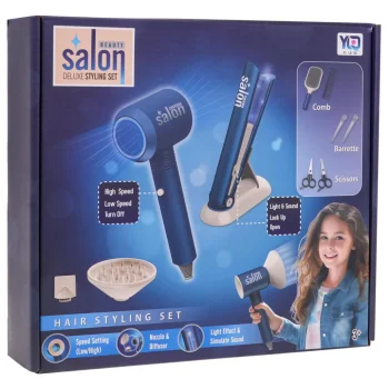 Plavi Set Za Malu Frizerku + Pribor 7