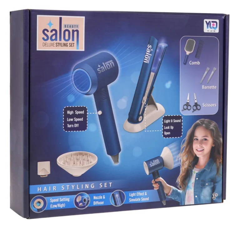 Plavi Set Za Malu Frizerku + Pribor 7
