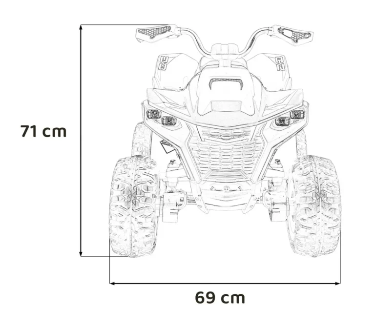 Plavo Brzo Kotačno Quad Vozilo 2