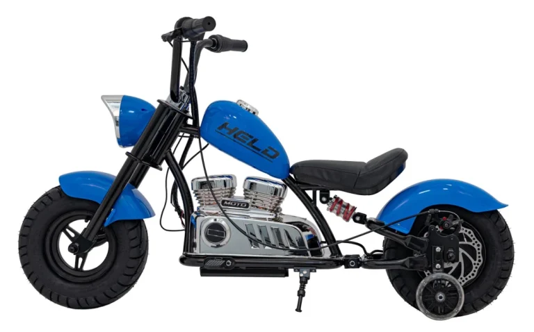 Plavo Motorno Vozilo Chopper Warrior Motor Na Akumulator 6