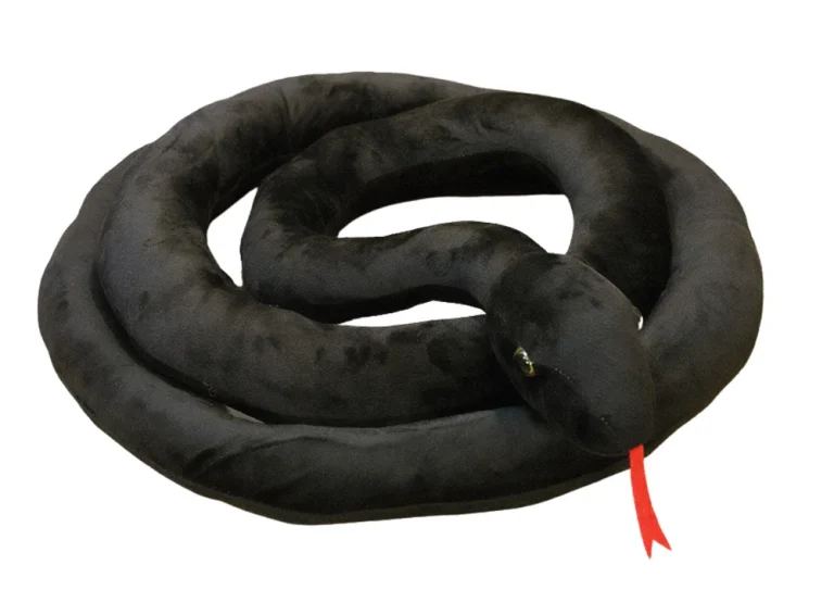 Plišana Crna Zmija 110 Cm 1