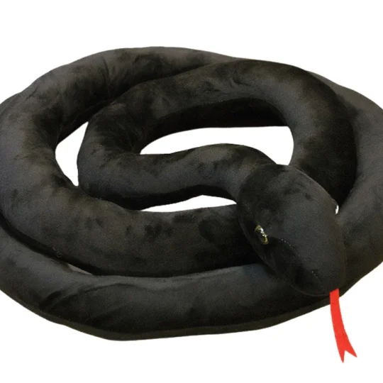 Plišana Crna Zmija 300 Cm 1