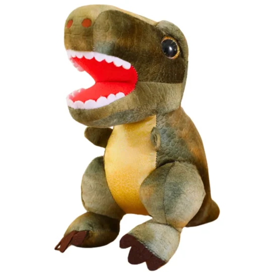 Plišana Igračka Dinosaur S Teksturiranom Kožom Zelena 32 Cm 1