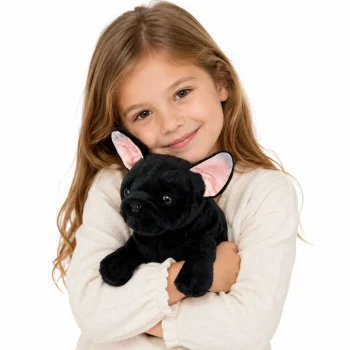 Plišana Igračka Francuski Buldog Crni 22 Cm 2