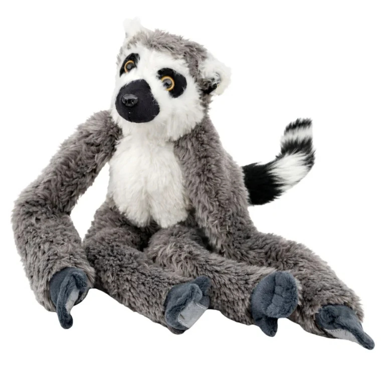 Plišana Igračka Lemur S čičkom Za Vješanje Siva 35 Cm 2